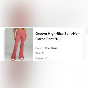 Lululemon split hem flare leggings